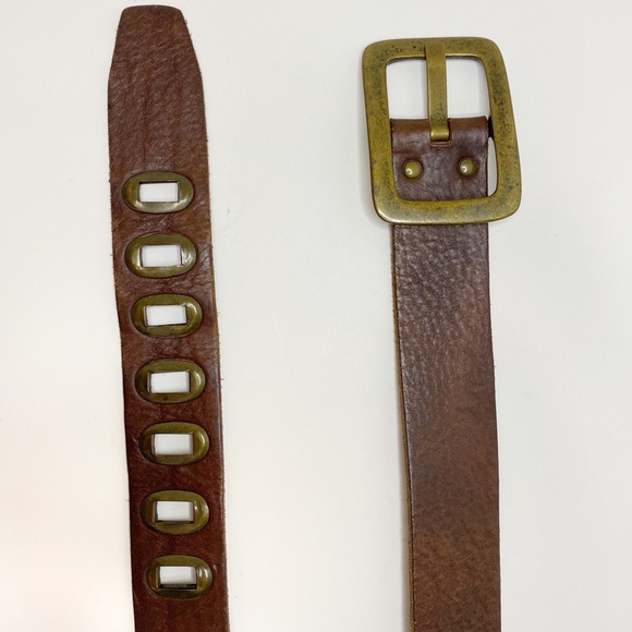 Theory Brown Genuine Leather Belt Small - Picture 3 of 7
